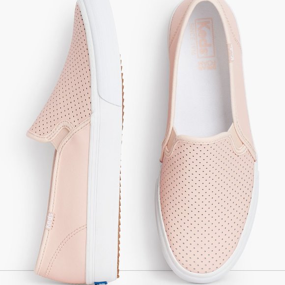 Keds Dble Decker Perforated Slip On Sneakers NWOB